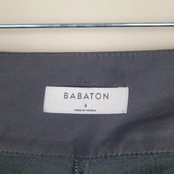 Babaton x Aritzia Vegan Leather Belted Pants Tie Front Cropped High Rise Black 6 - Picture 12 of 12